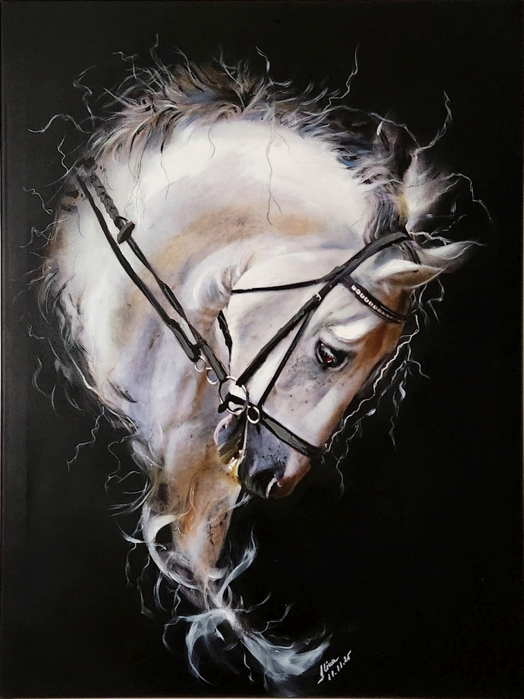 ArteDiAlina.com painting: Pure Blood / My Personal Pegasus